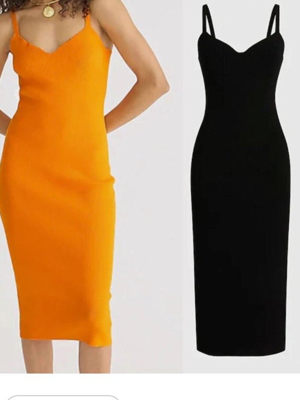 J Crew Ribbed V-Neck Sweater Bodycon Dress in BLACK Sz M